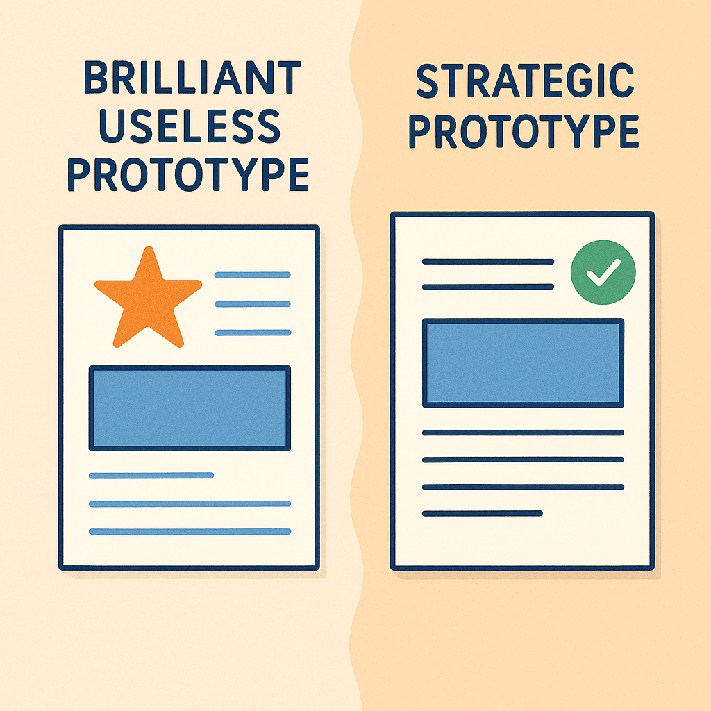 Design Sprint stratégique : éviter le prototype brillant… mais inutile